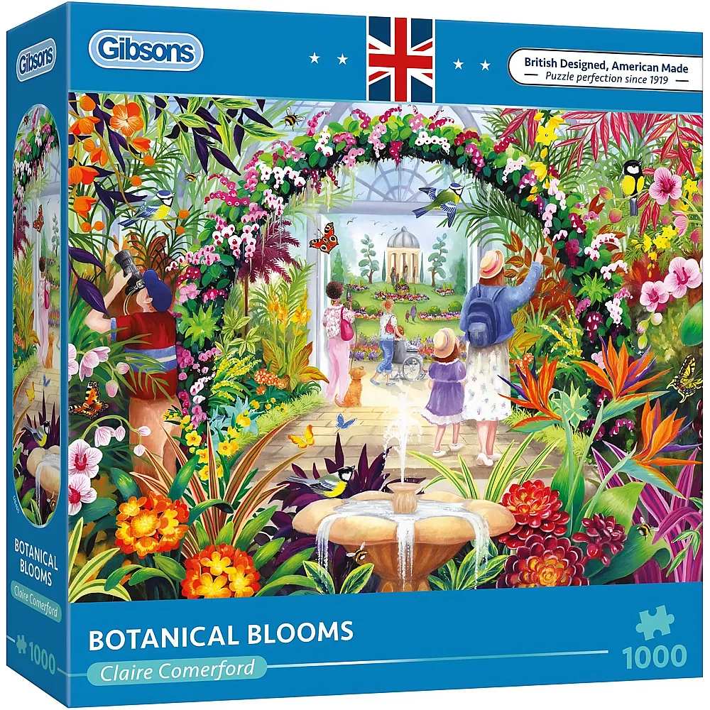Gibsons Puzzle Claire Comerford Botanische Bl�ten 1000Teile