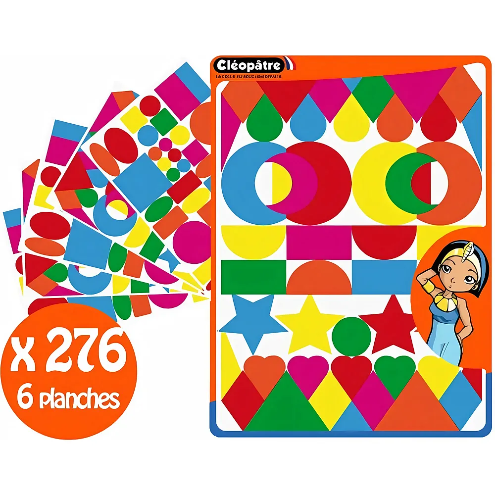 Cleopatre 276 Aufkleber Mit Mehrfachen Formen Und Farben