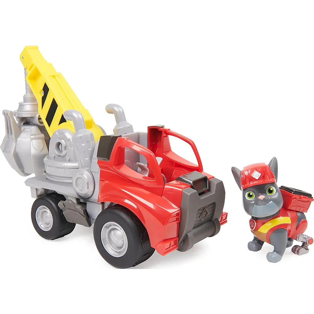 Spin Master Paw Patrol Rubble & Crew Kran-Baufahrzeug mit Charger