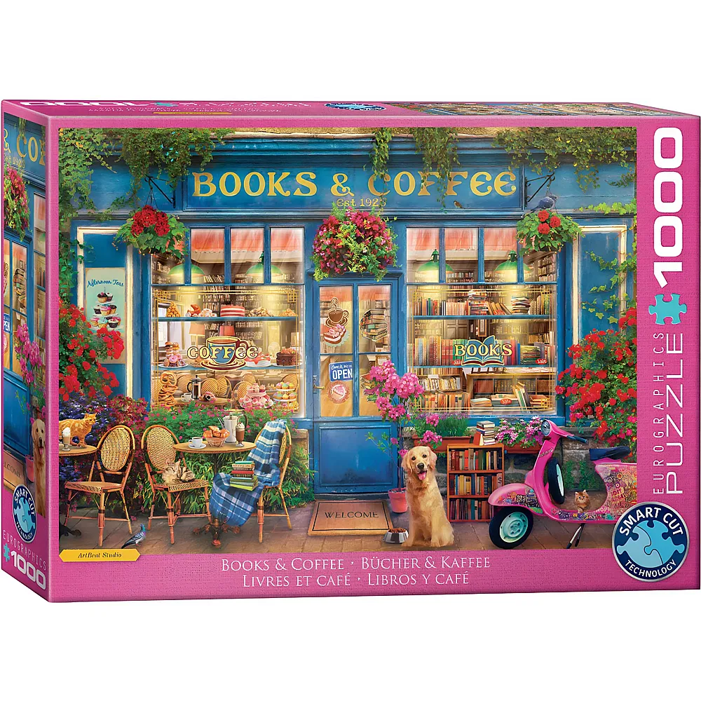 Eurographics Puzzle B�cher und Kaffee - Gary Walton - 1000 Teile