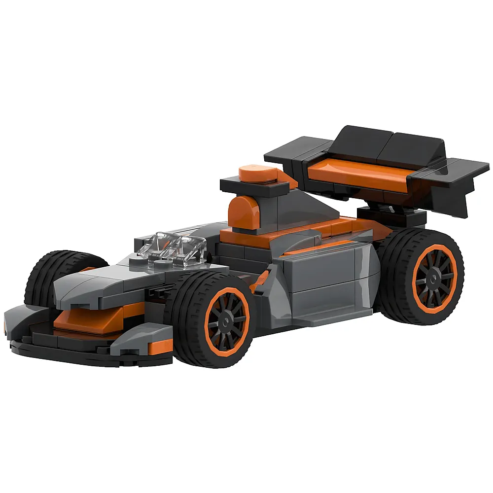 Brixies Plus Mini Strecken Rennwagen - 134 Teile | Klemmbausteine Fahrzeuge
