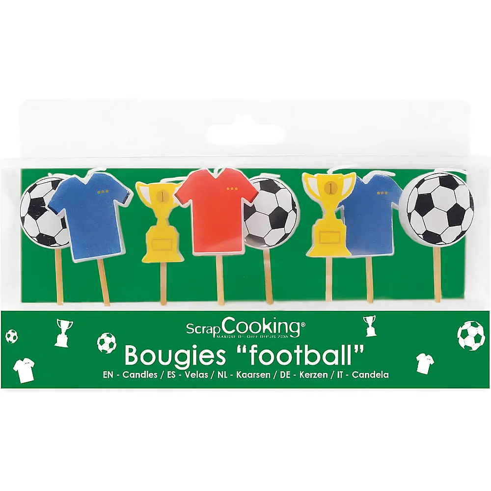 ScrapCooking Kerzen Fussball - 8 Teile