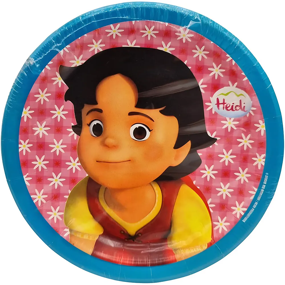 BeenSmile Assiette jetable 18 cm - 8 pi�ces Heidi