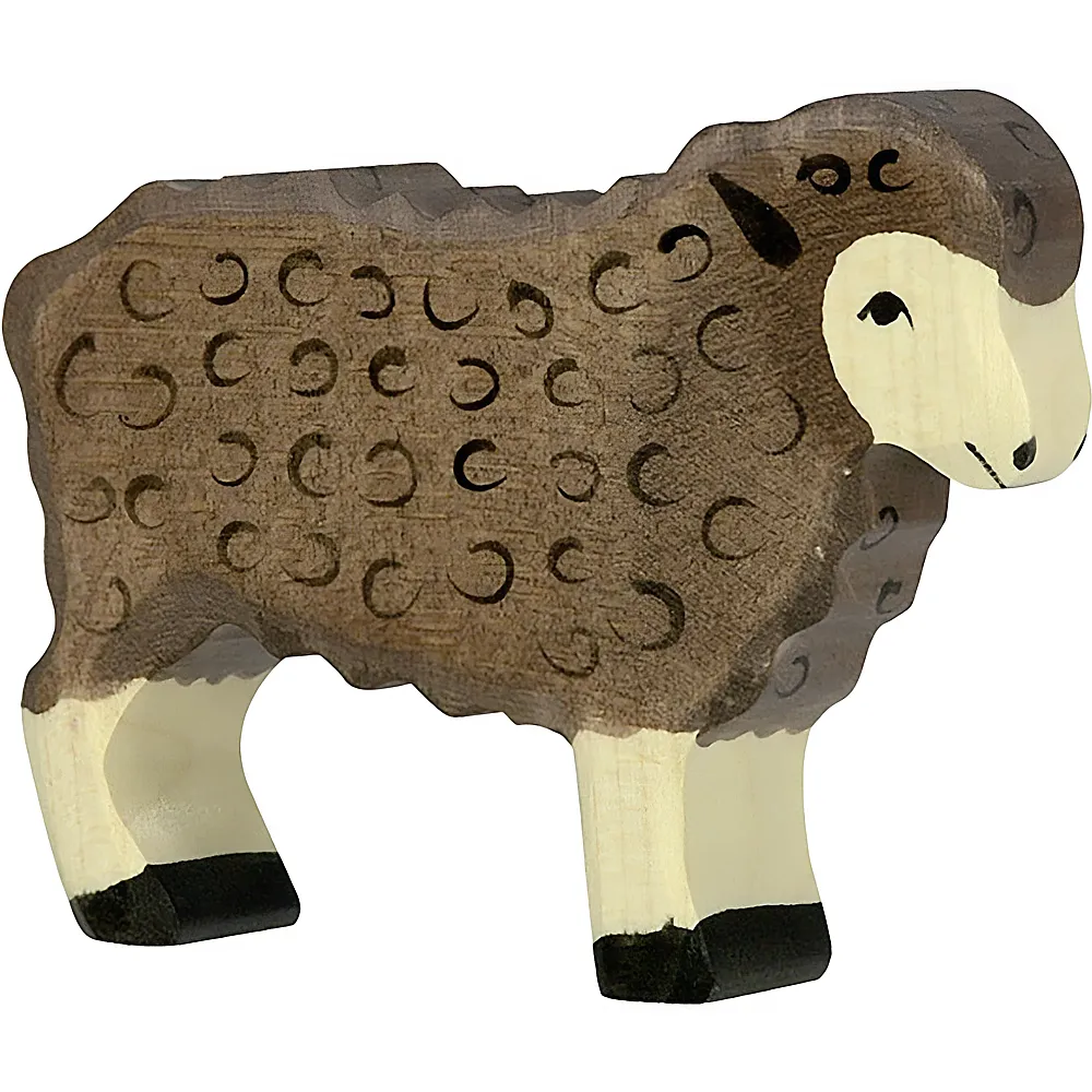 Holztiger Schaf stehend Schwarz | Bauernhoftiere
