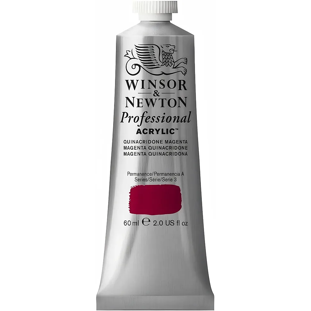 Winsor & Newton Professional Acrylic Acrylfarbe Quinacridone Magenta - 60 ml