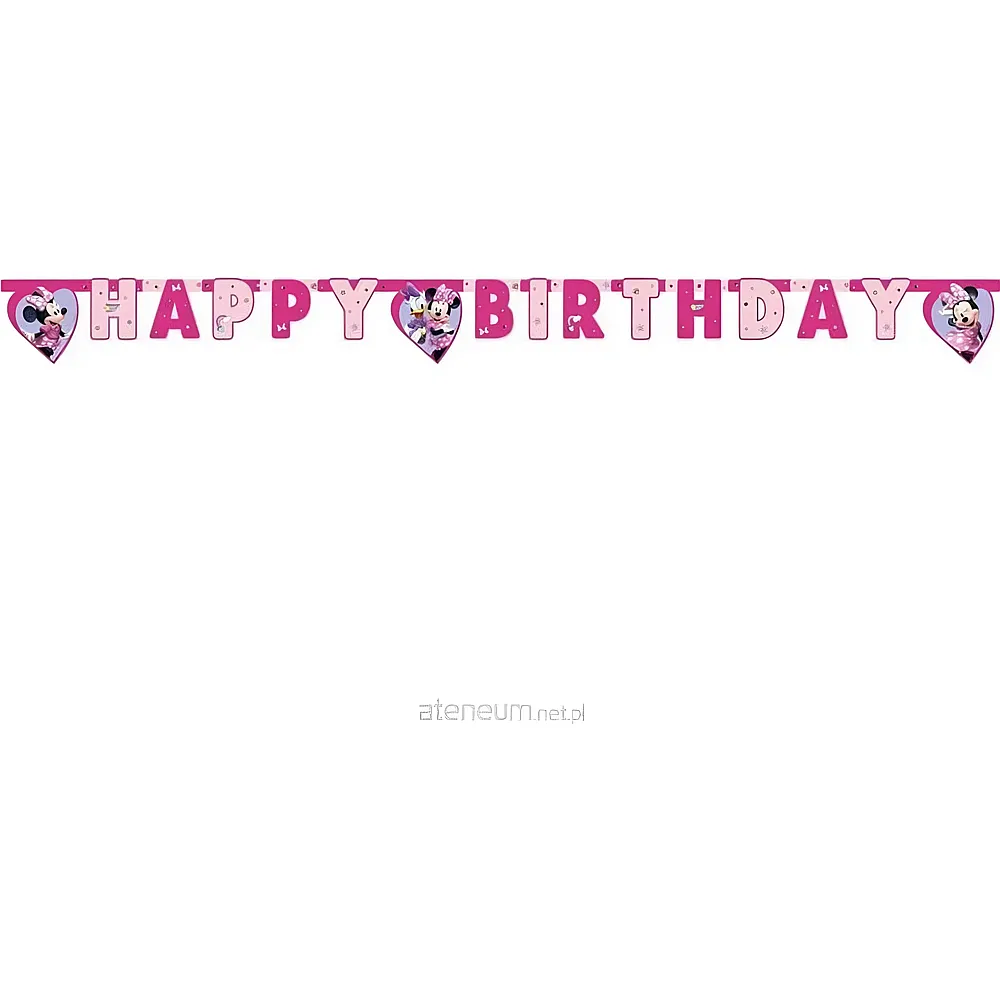 Procos Minnie Mouse Girlande Happy Birthday - 200 cm