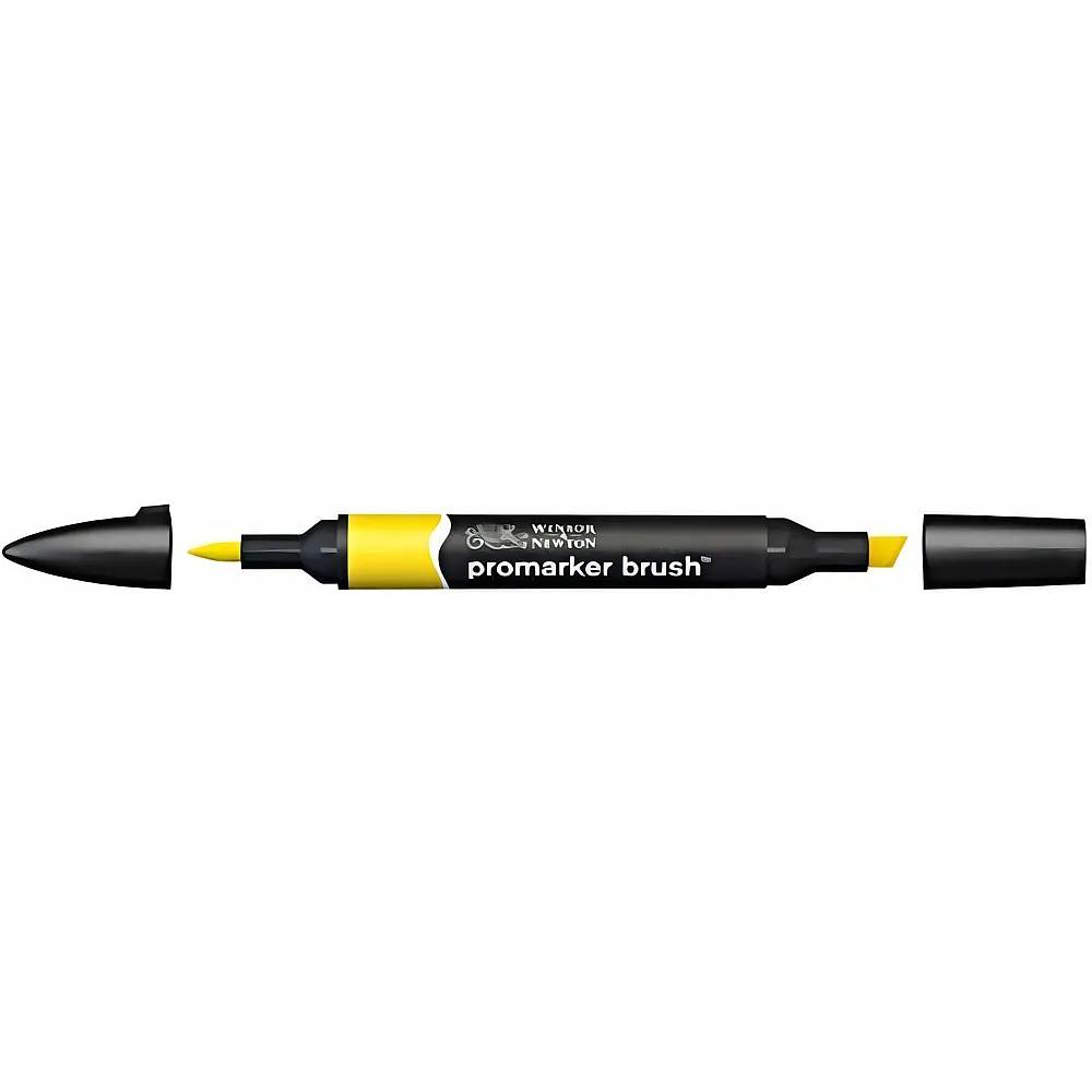 meinspielzeug - Winsor & Newton Promarker Brush mit 2 Spitzen Kanarie | Farbe & Kreide