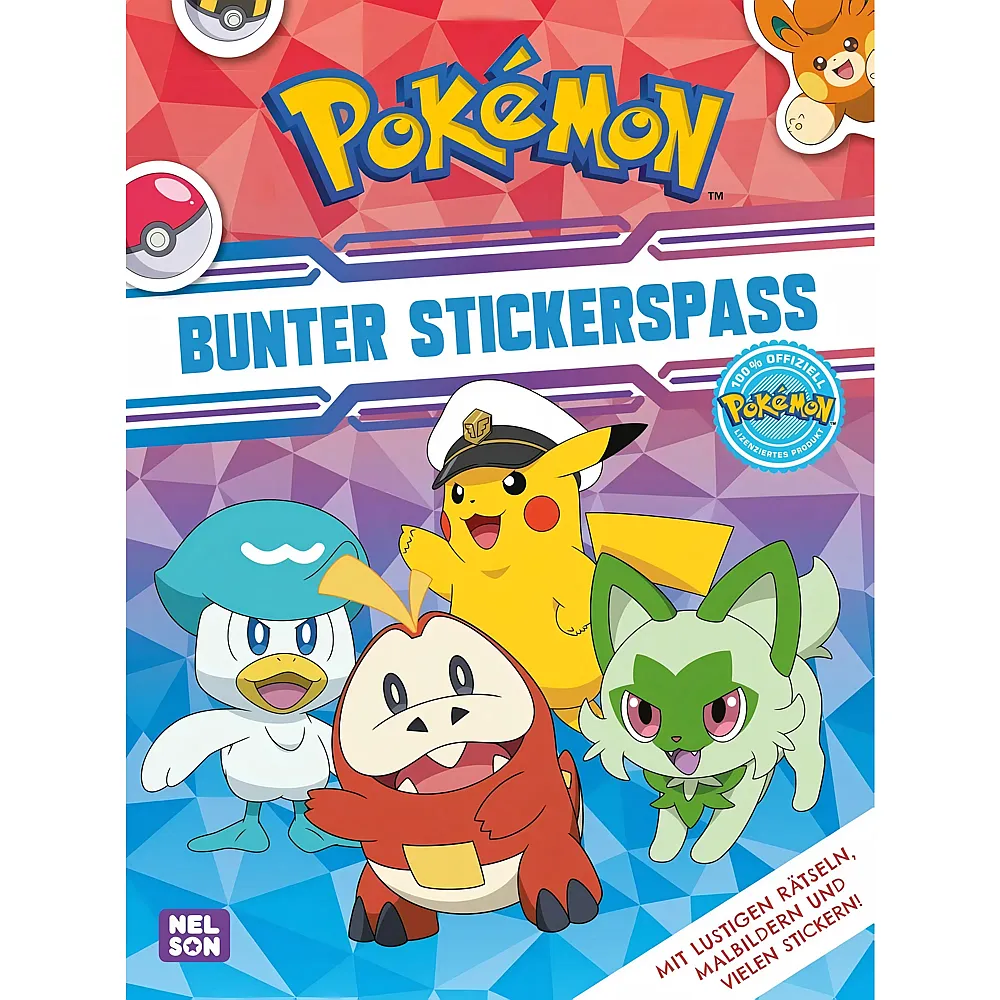 Carlsen Pok�mon Activity-Buch: Bunter Stickerspa