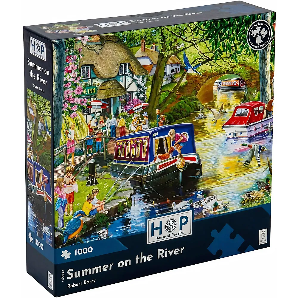 HOP - House of Puzzles Sommer auf dem Fluss 1000Teile