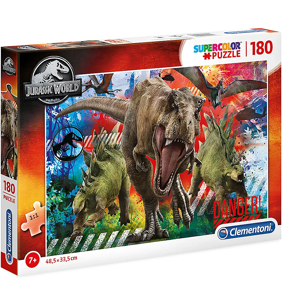 Clementoni Puzzle Supercolor Jurassic World 180Teile