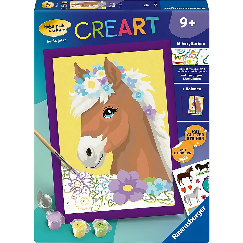 Ravensburger CreArt Pferd mit Blumen