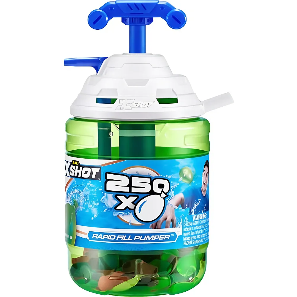 X-Shot Water Wasserbomben-Pumpe & 250 Ballons | Wasserspielzeug