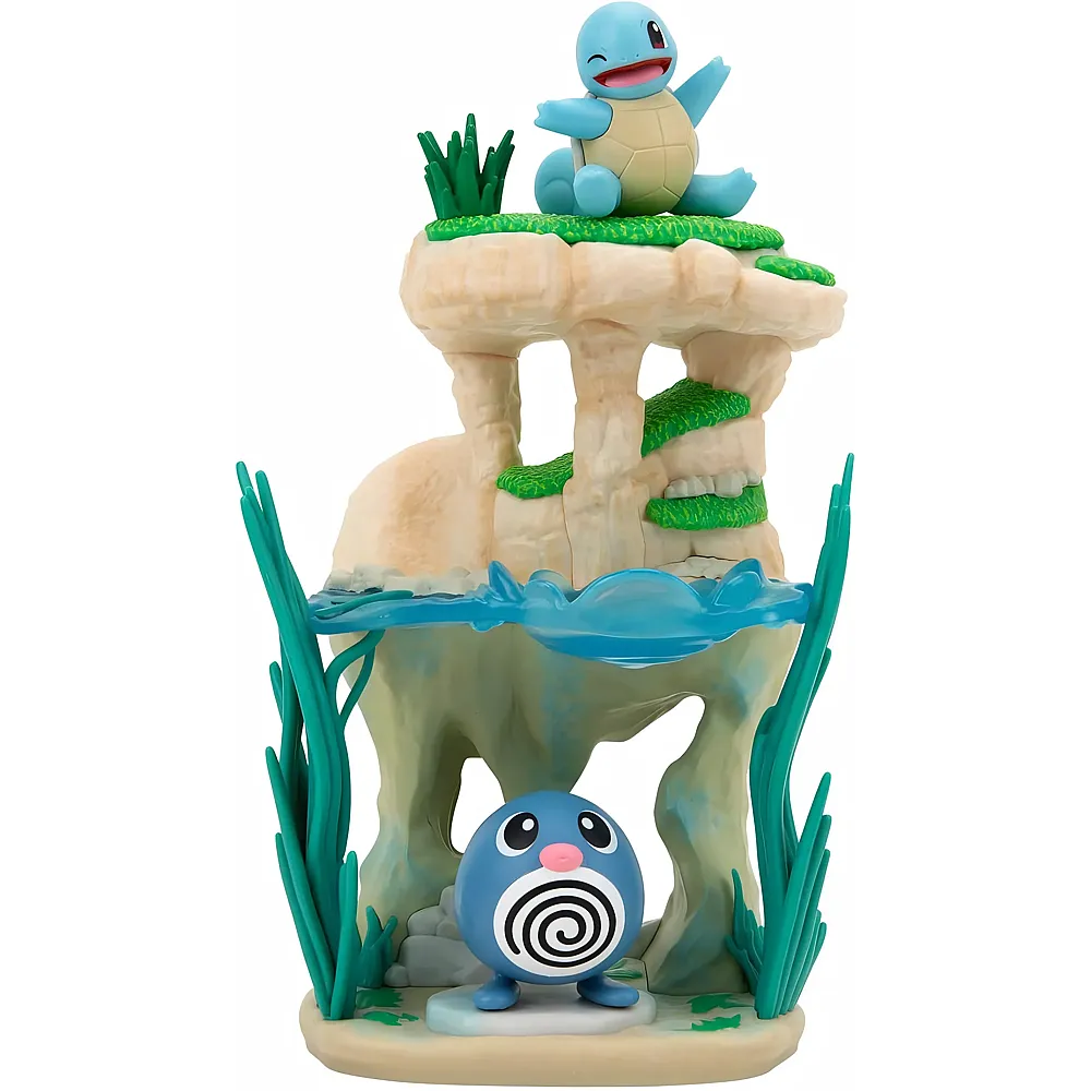 Jazwares Pok�mon Environment Figurenset  Poliwag & Schiggy