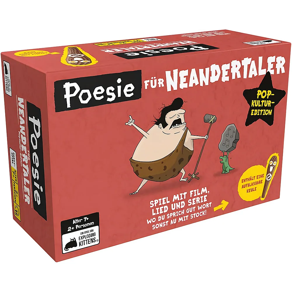 Exploding Kittens Kittens, Poesie f�r Neandertaler: Popkultur-Edition - Deutsch