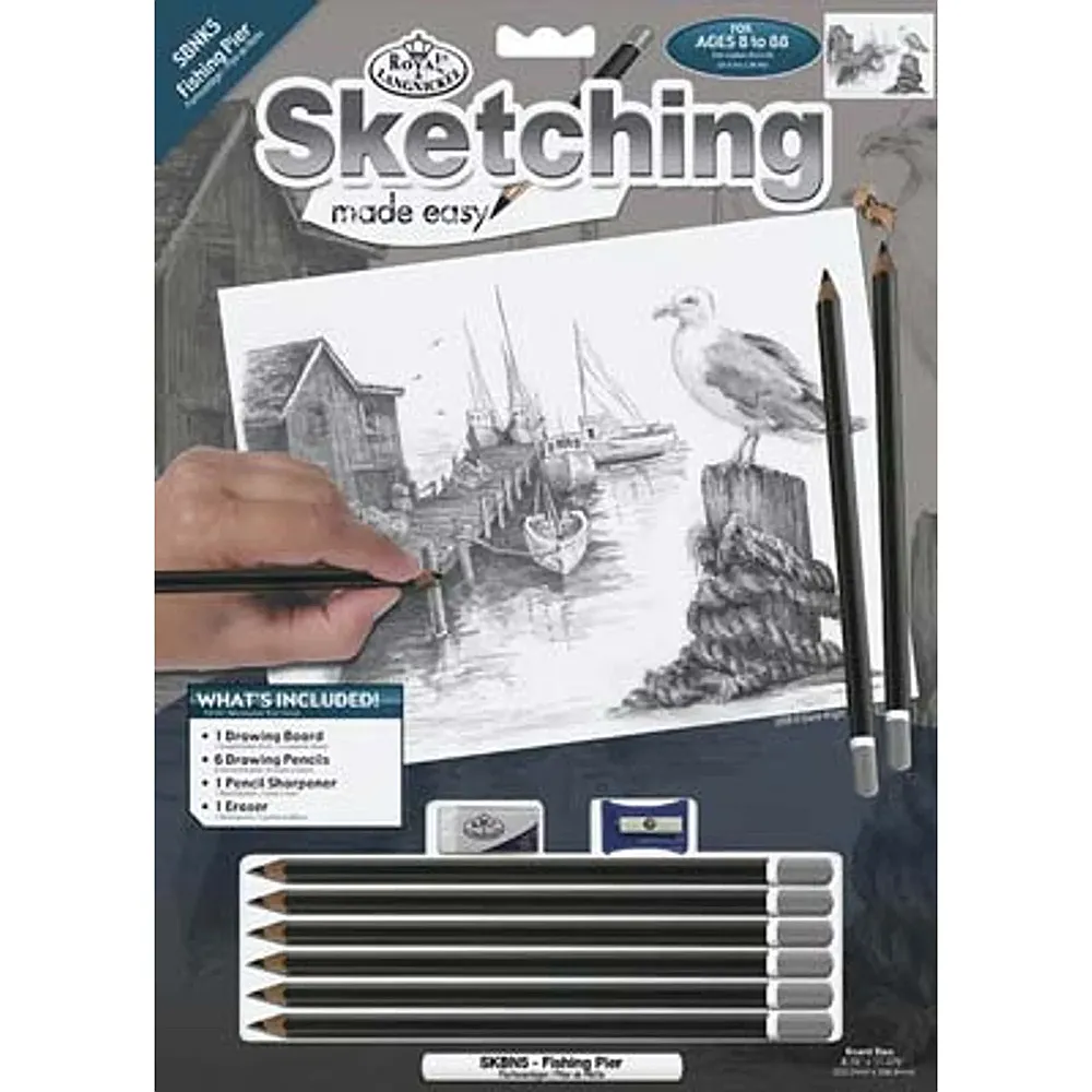 Royal & Langnickel R&l Sketching Std Jetee EN Bord DE Mer 24x33cm - Suche