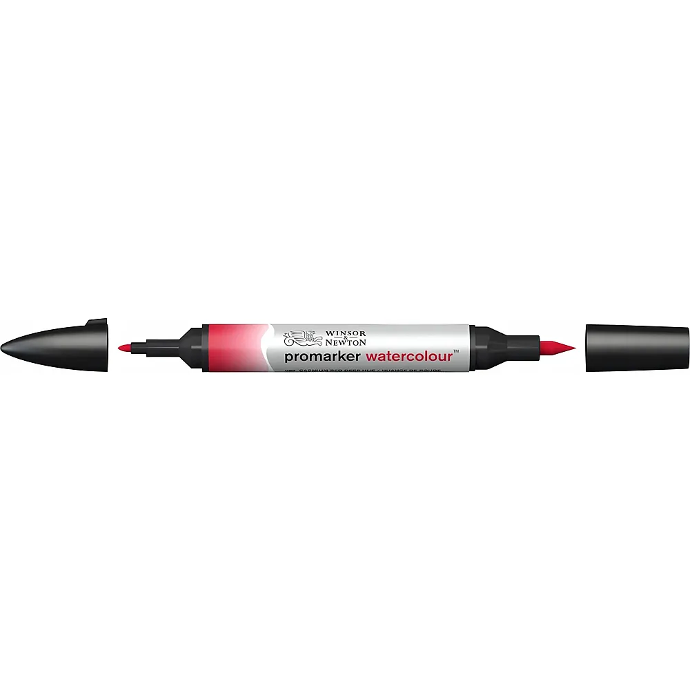 meinspielzeug - Winsor & Newton Promarker Watercolour mit 2 Spitzen Kadmiumrot Dunkel Farbton | Farbe & Kreide