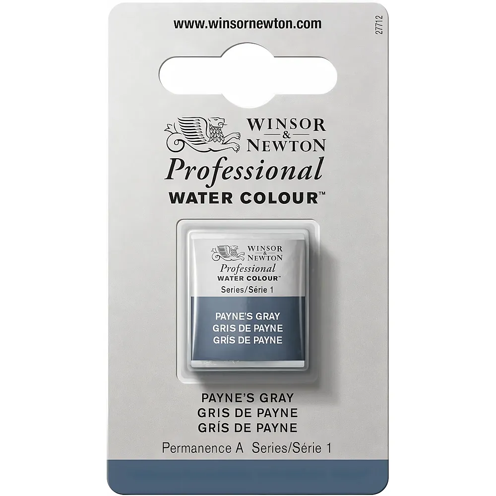 Winsor & Newton Professional Water Colour Aquarellfarbe Payne's Grau - 1/2 Napf