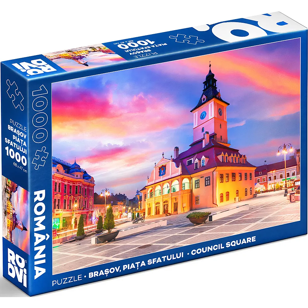 Roovi Puzzle Brasov Ratsplatz, Historisches Zentrum 1000Teile