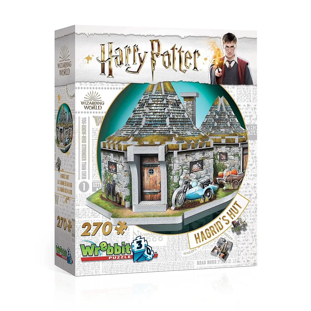 Wrebbit Puzzle 3D Harry Potter TM: Hagrid's Hut - 270 Teile