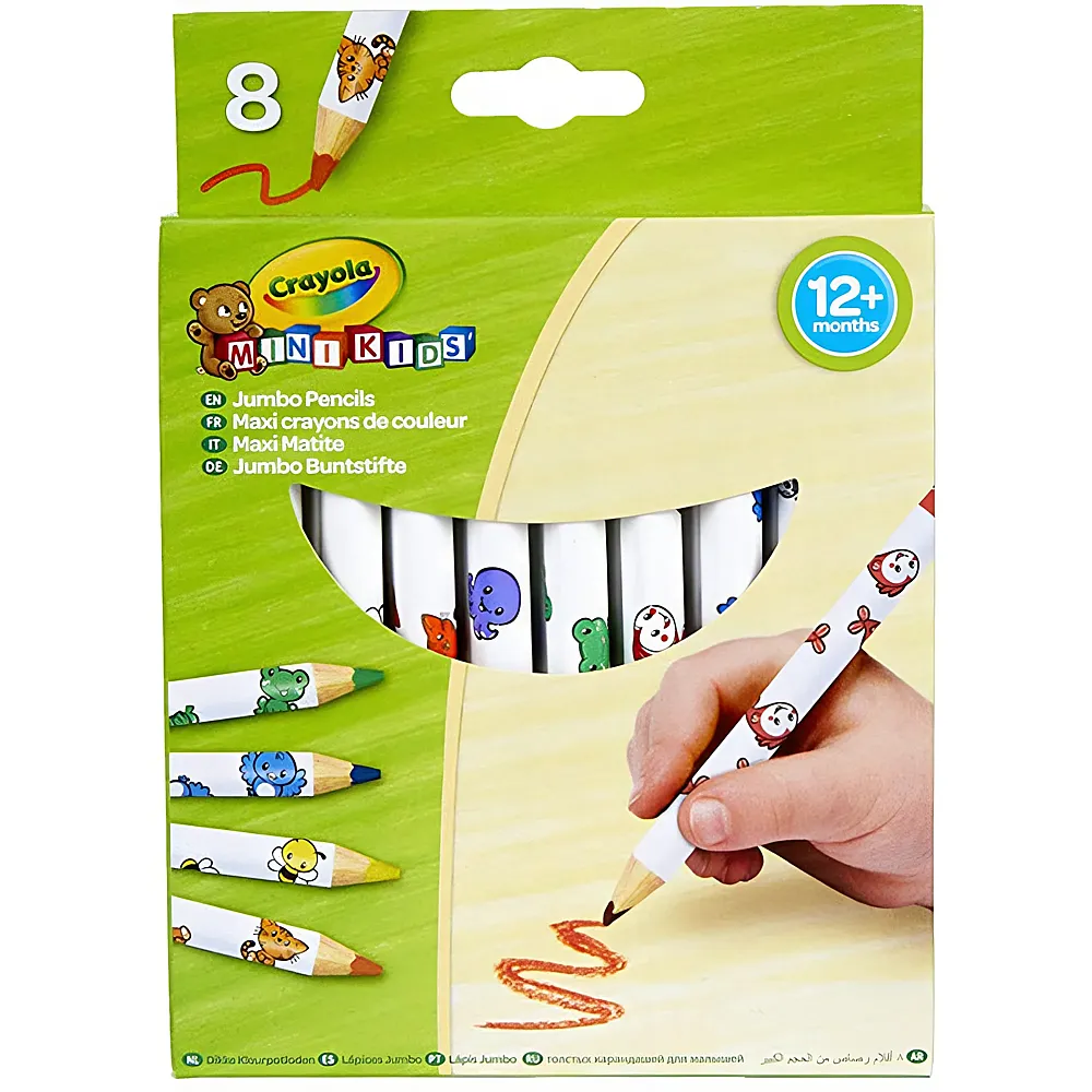 Crayola Jumbo Buntstifte 8Teile | Farbe & Kreide