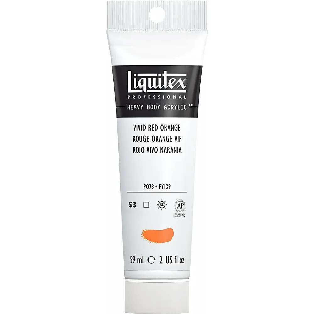 Liquitex Lqx Prof. Heavy Body Acrylfarbe 59ml Tube Orangerot Lebhaft - Suche