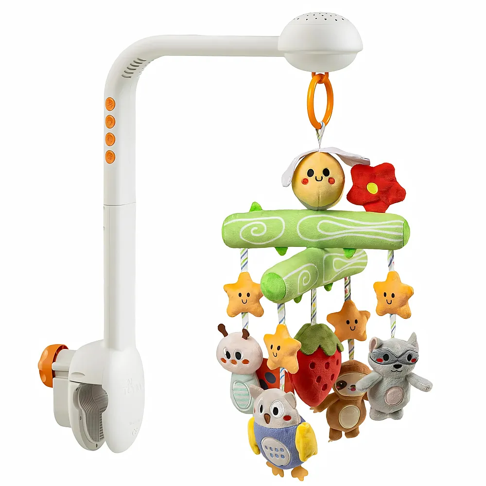 Tumama Kids Baby Mobile Babybett mit Musik und Sternenlicht-Projektor, Spieluhr Baby Spielzeug 0 3 6 9 Monate, Fernbedienung - Suche