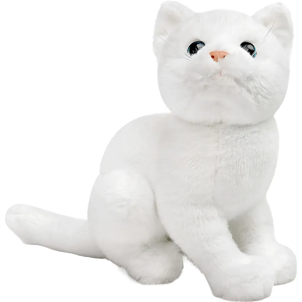 Tiny Heart Weisse Katze - 30 cm | Katzen Pl�sch