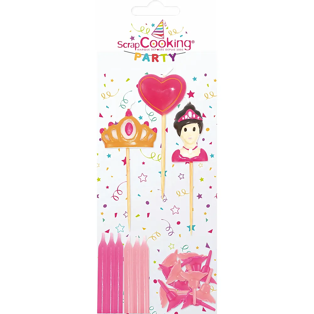 ScrapCooking Kerzen Prinzessin - 15 Teile