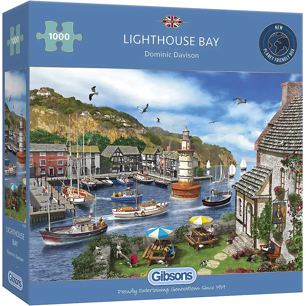 Gibsons Puzzle Dominic Davison Lighthouse Bay 1000Teile