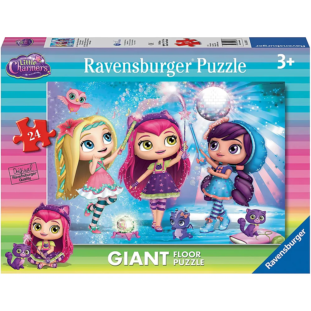 Ravensburger Puzzle Giant Floor Little Charmers - 24 Teile