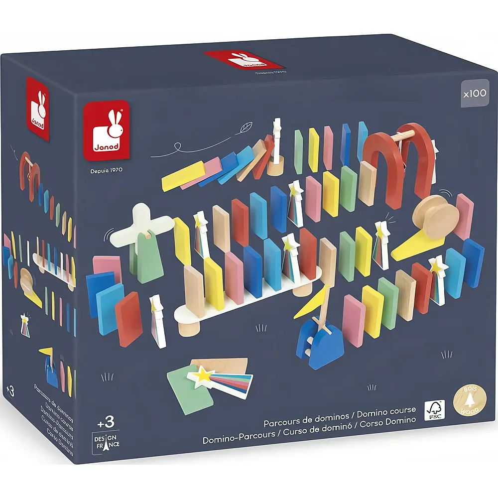 Janod Domino Parcours - 100 Teile