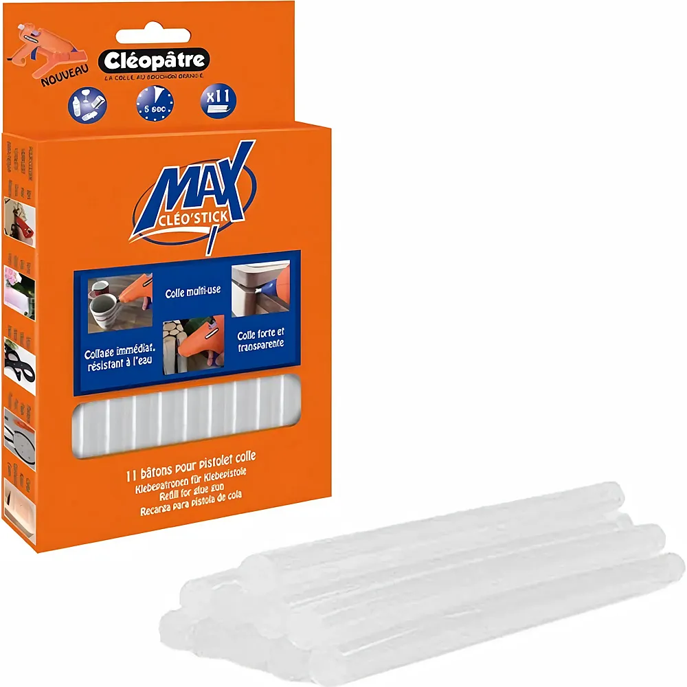 Cleopatre 11 Maxi Klebepatronen Cleostick'max  11mm L 12cm Fur Cleo