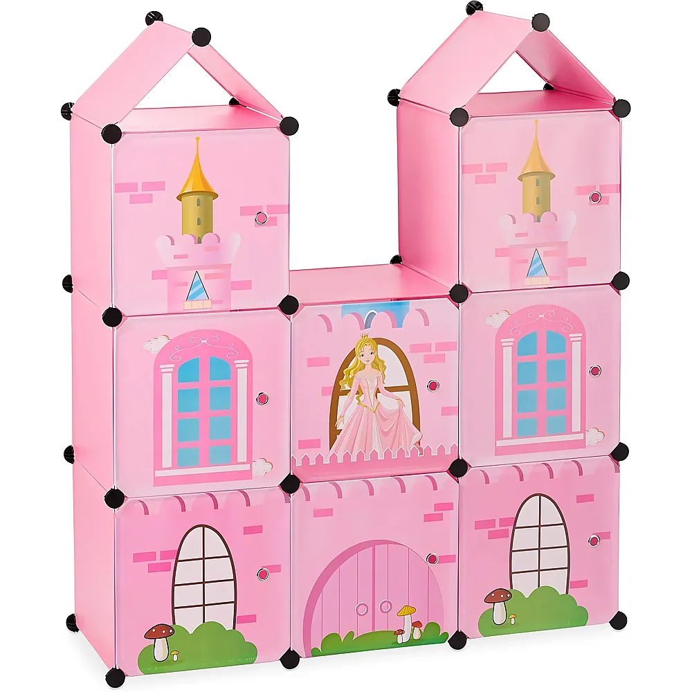 Relaxdays Steckregal Kinderzimmer als Schloss