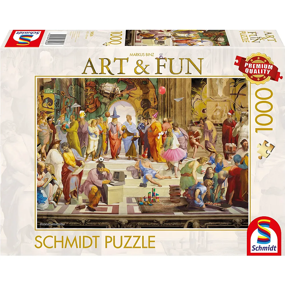 Schmidt Puzzle Art & Fun Die Schule von Athen 1000Teile