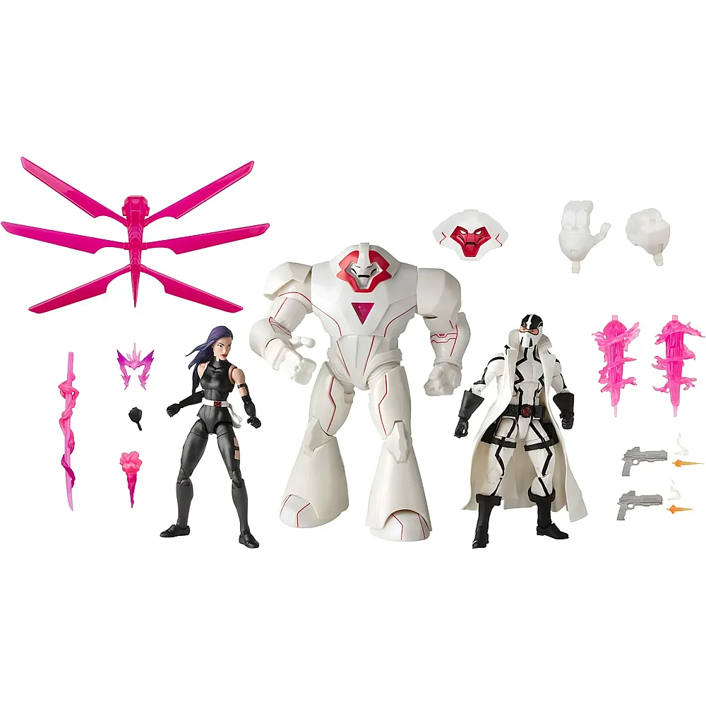 Hasbro Marvel Legends X-Men Psylocke, Nimrod und Fantomex - 15 cm