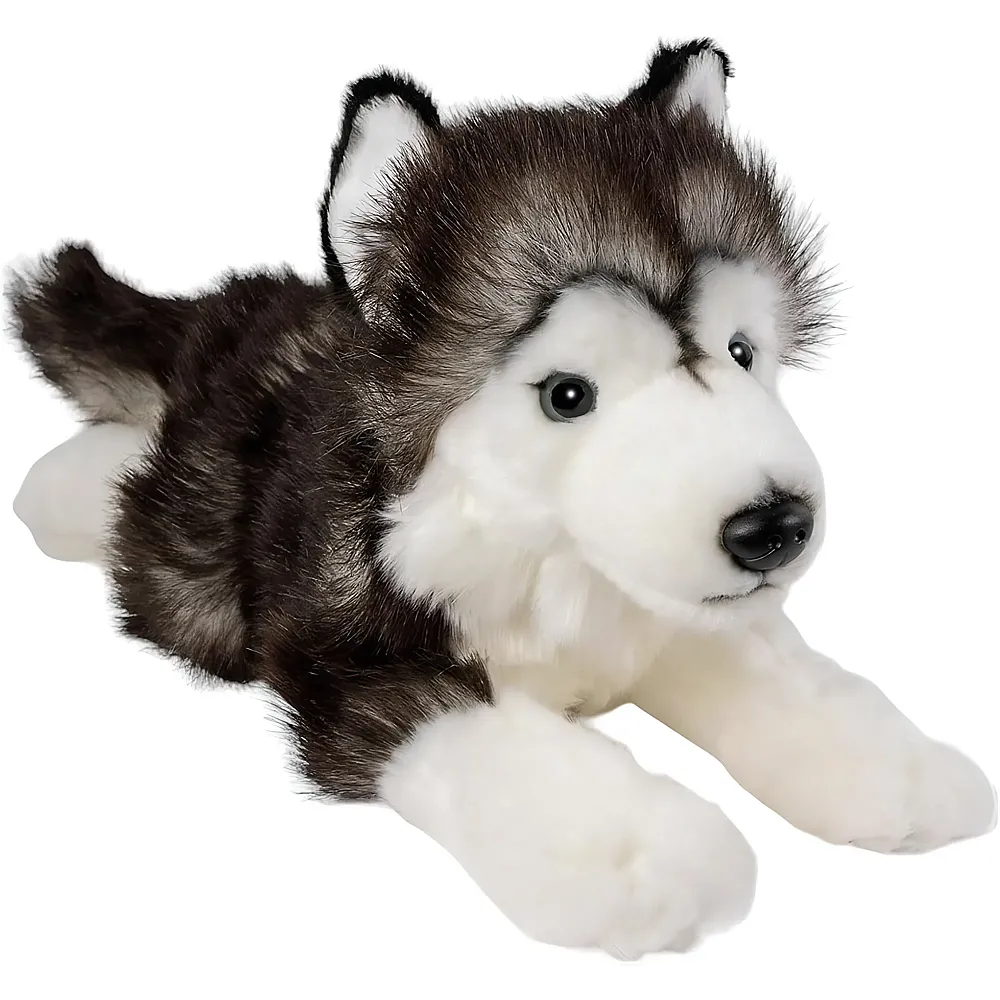 Carl Dick Husky liegend Schwarz - 32 cm - Hunde Pl�sch