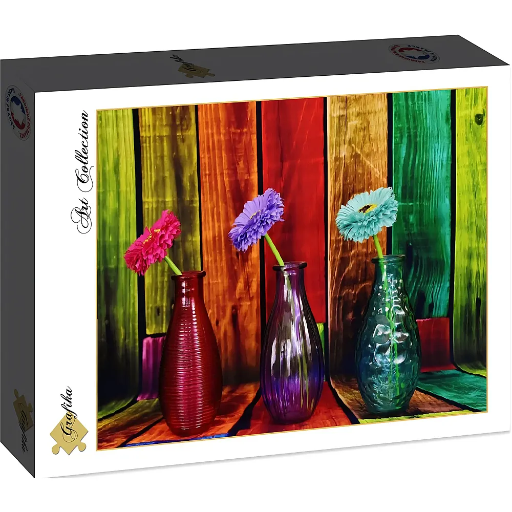 Grafika Puzzle Art Collection Gebl�hte und bunte Vasen - 2000 Teile
