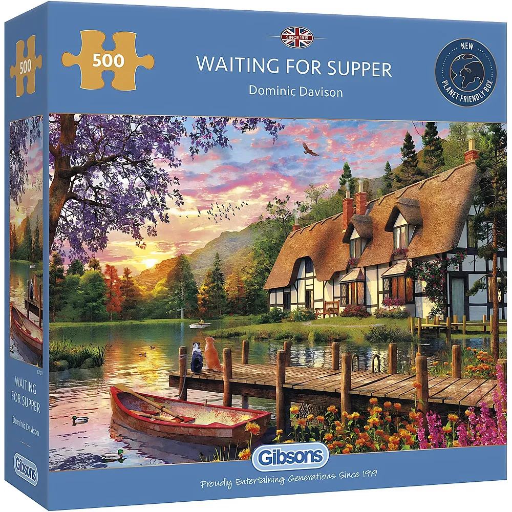 Gibsons Puzzle Dominic Davison Waiting for Supper - 500 Teile