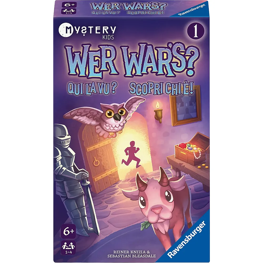 Ravensburger Spiele Wer war's Mystery Kids 1: Im Schloss - Mehrsprachig