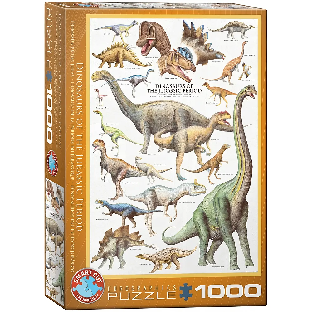Eurographics Puzzle Dinosaurier des Jura 1000Teile | Puzzle 1000 Teile