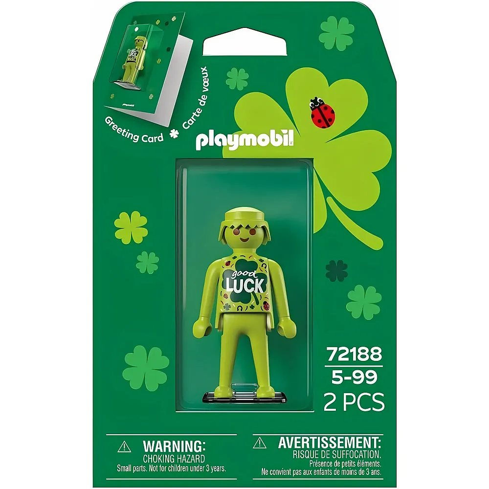 PLAYMOBIL Grusskarte Viel Gl�ck 72188