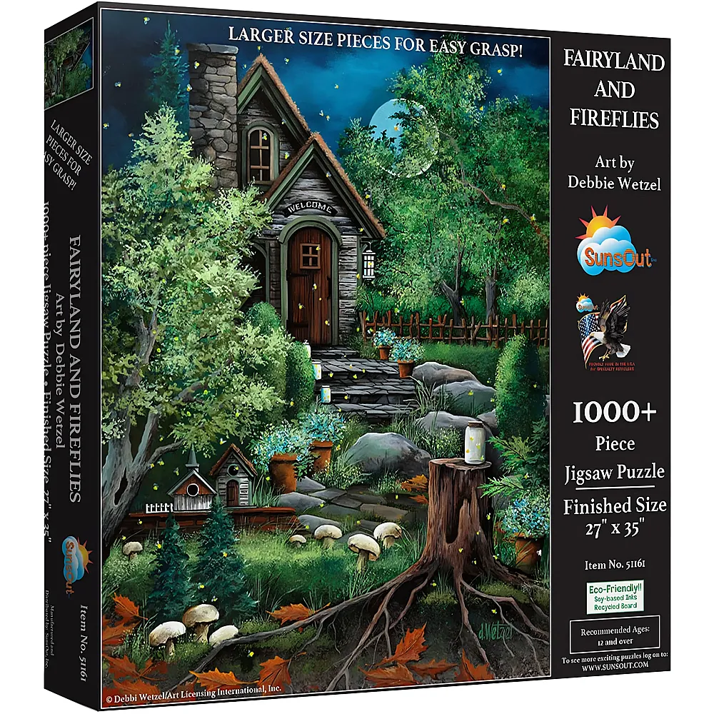 SunsOut Puzzle Debbi Wetzel M�rchenland und Gl�hw�rmchen - 1000 Teile