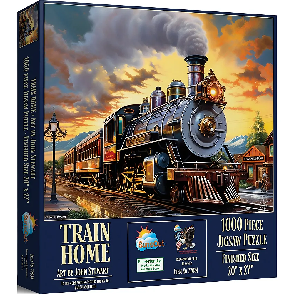 SunsOut Puzzle John Stewart Zug nach Hause - 1000 Teile