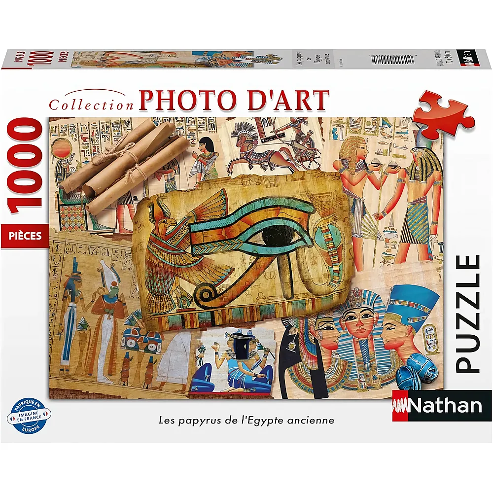 Nathan Puzzle Collection Photo d'Art The Papyri of Ancient Egypt 1000Teile