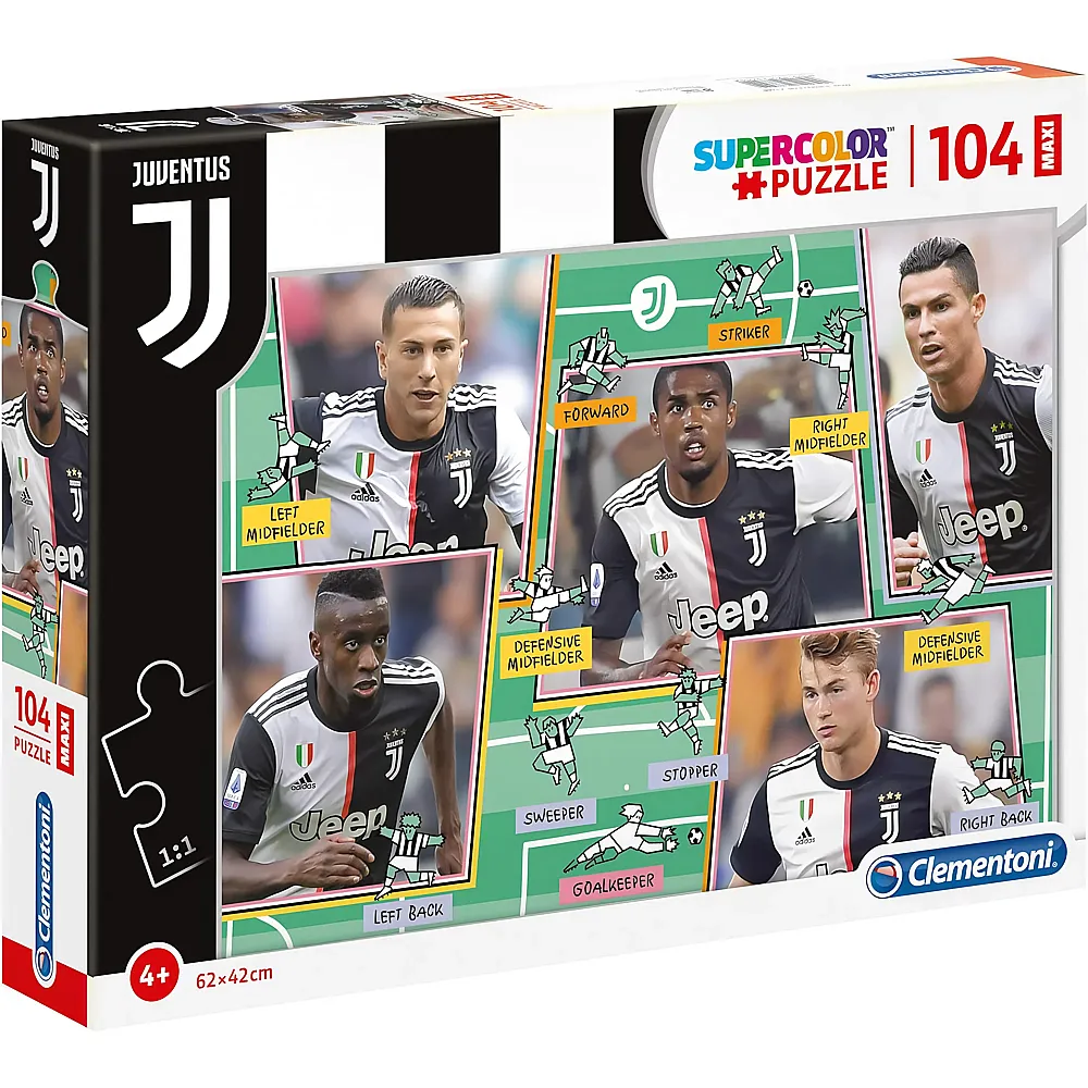Clementoni Puzzle Supercolor Juventus 2020 - 104 Teile