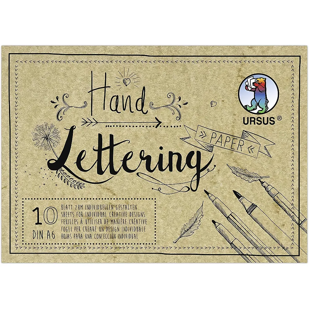 meinspielzeug - Ursus Handlettering Paper A6 Elefantenhaut