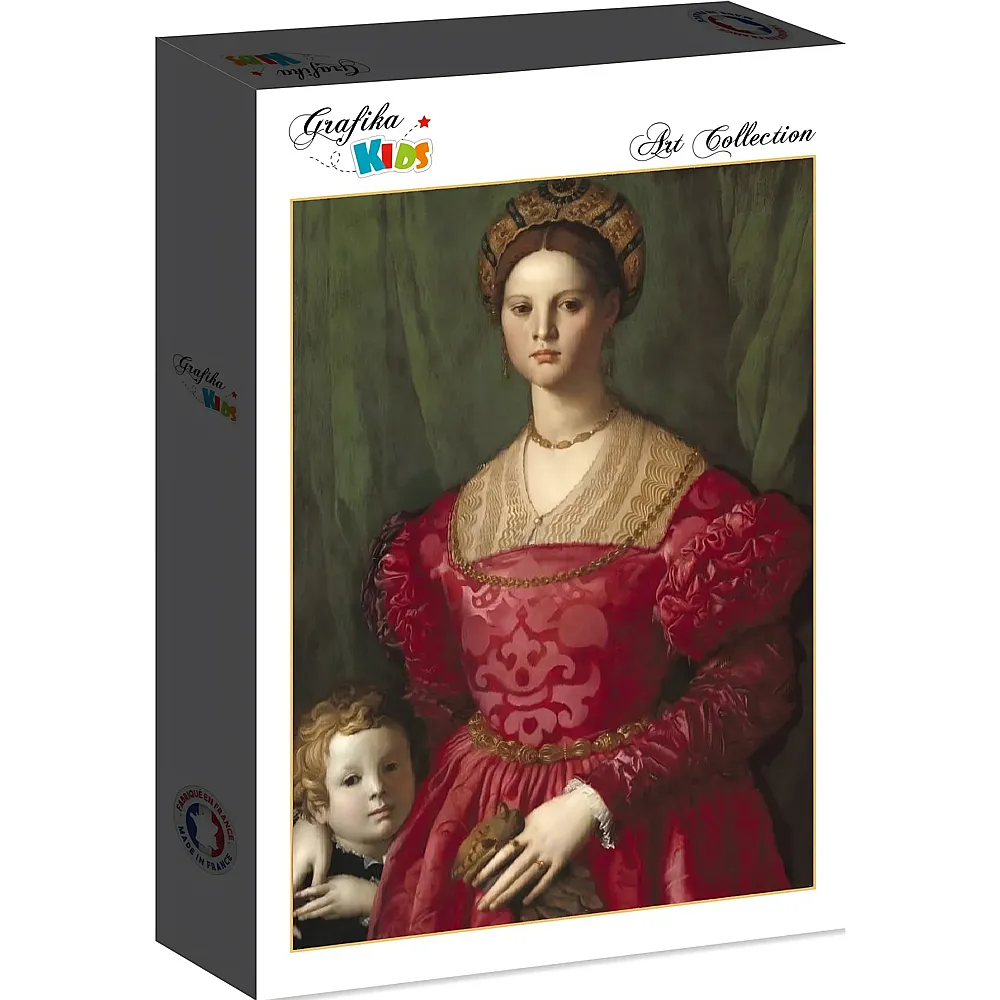 Grafika Puzzle Art Collection Agnolo Bronzino Grafika Kids A Young Woman and Her Little Boy, 1540 - 12 Teile