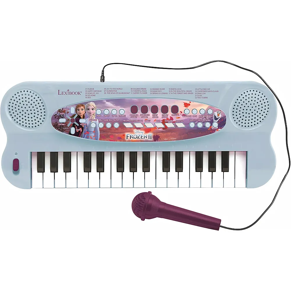 Lexibook Disney Frozen Elektronische Einhorn-Tastatur, 32-Tasten-Piano