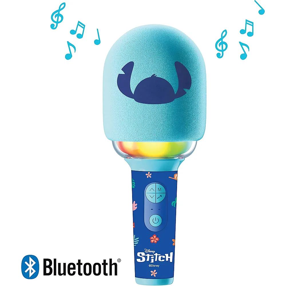 Lexibook Lilo & Stitch Karaoke Bluetooth-/Wireless-Mikrofon Stitch