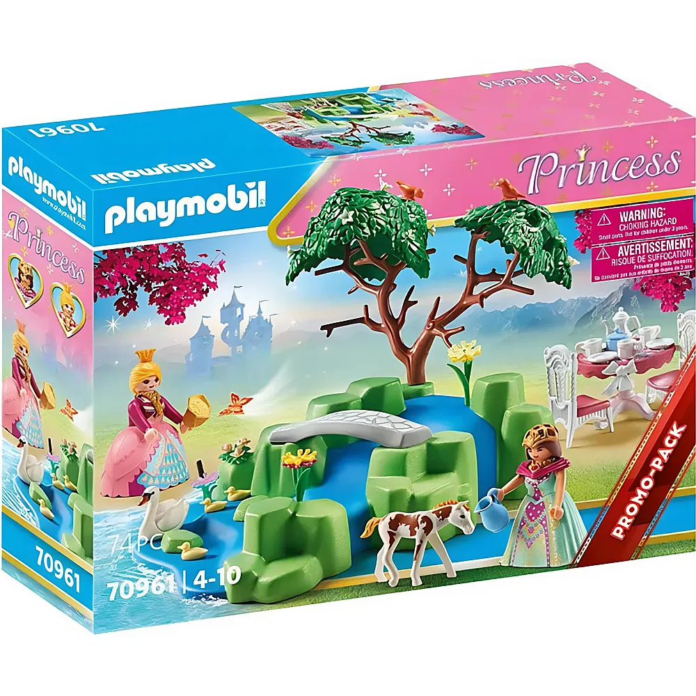 PLAYMOBIL Princess Prinzessinnen-Picknick mit Fohlen 70961